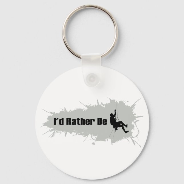 I'd Rather Be Mountain Climbing 1 Keychain (Front)