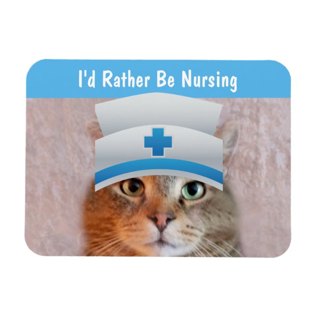 I'd Rather Be Nursing Magnet (Horizontal)