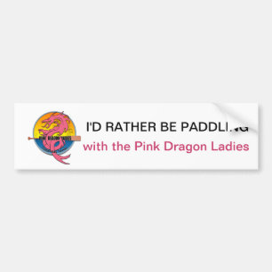 I'd Rather Be Paddling Bumper Sticker