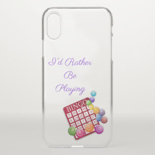 I'd Rather be Playing BINGO iPhone X Case