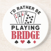 I'd Rather Be Playing Bridge Cool Bridge Card Game