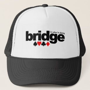 I'd Rather Be Playing Bridge hat - choose colour