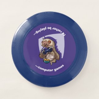 I'd Rather Be Playing Computer Games Funny Sloth