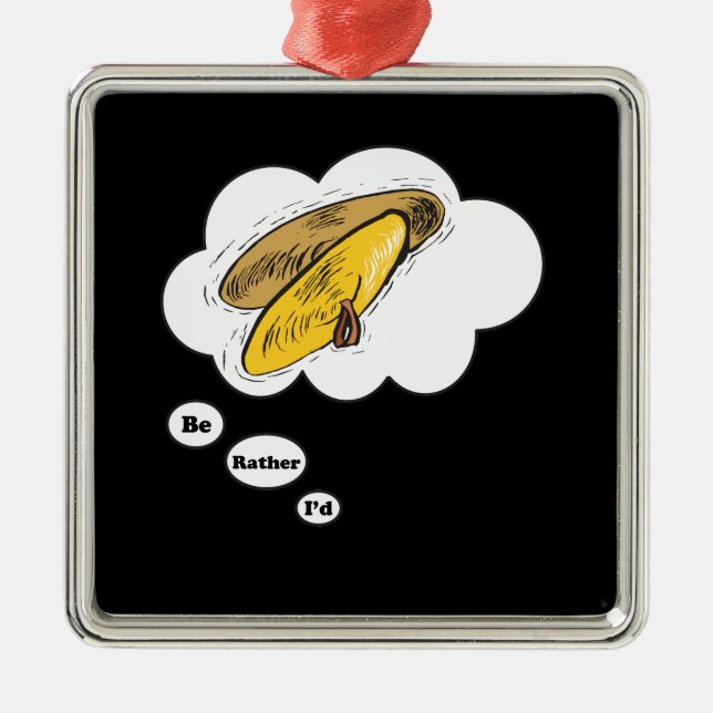 i'd rather be playing Cymbals Metal Ornament (Front)