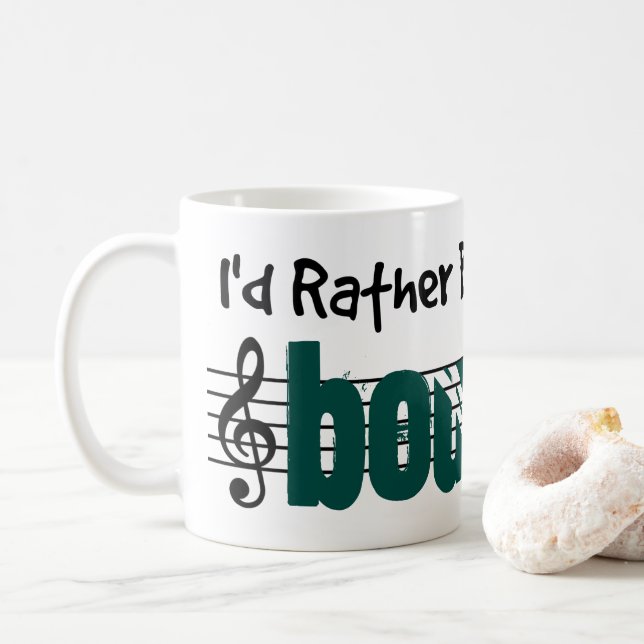 I'd Rather Be Playing My Bouzouki Coffee Mug (With Donut)