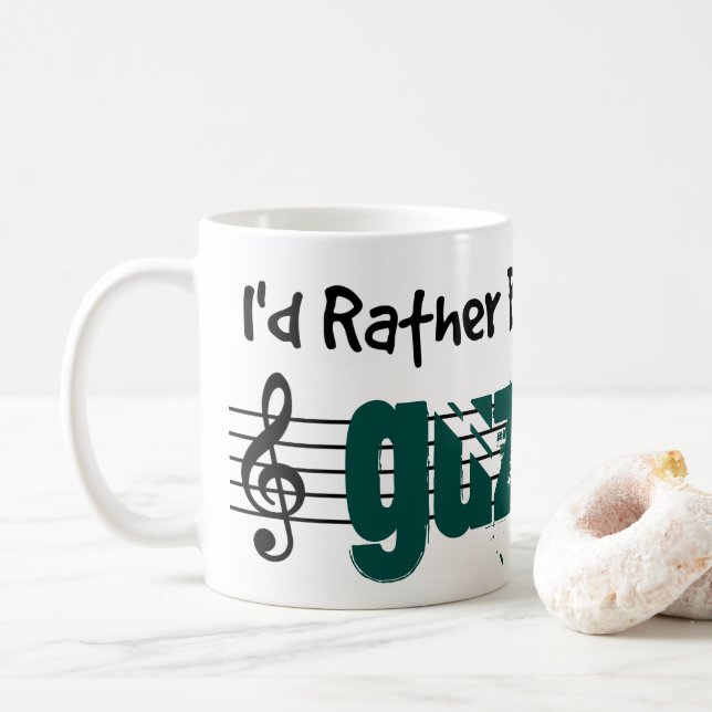 I'd Rather Be Playing My Guzheng Coffee Mug (With Donut)