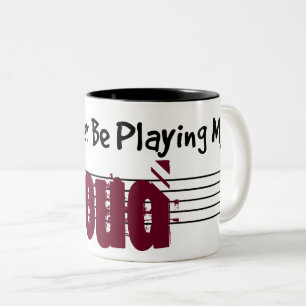 I'd Rather Be Playing My Oud Two-Tone Coffee Mug