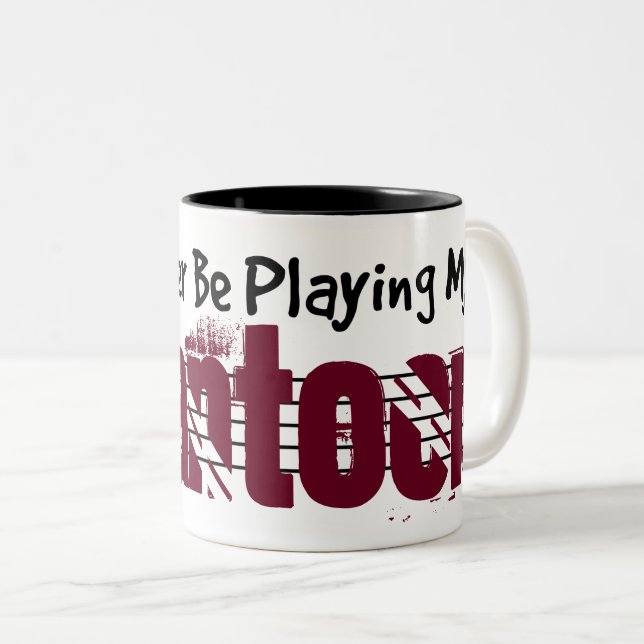 I'd Rather Be Playing My Santoor Two-Tone Coffee Mug (Front Right)