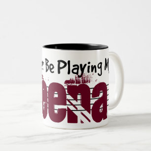 I'd Rather Be Playing My Veena Two-Tone Coffee Mug