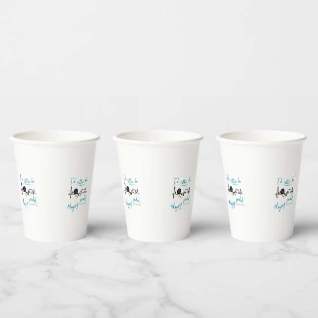 I'd Rather be Playing Padel Paper Cups (Multi)