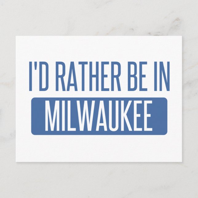 I'd rather be postcard (Front)
