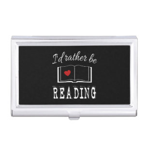 I'd rather be reading business card case