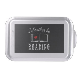 I'd rather be reading cake pan