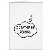 I'd Rather Be Reading Cards (Front)