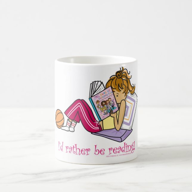 i'd rather be reading coffee mug (Center)