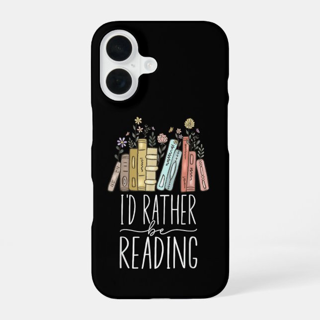 I'd Rather Be Reading Iphone Case (Back)