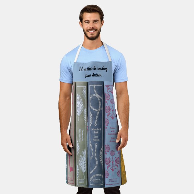 i'd rather be reading Jane Austen Apron (Worn)