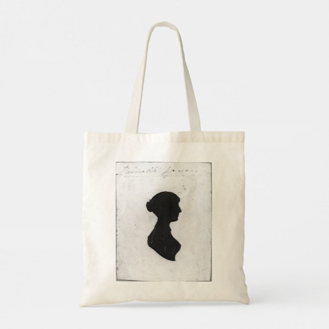 I'd rather be reading Jane Austen: books & sil Tote Bag (Back)