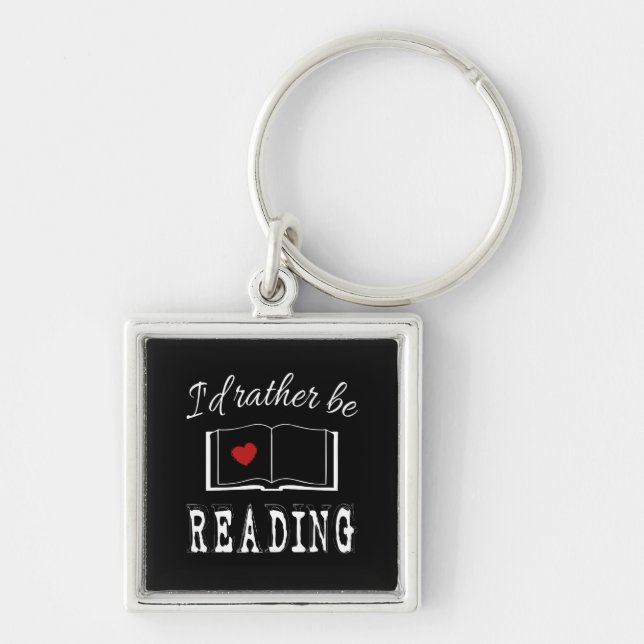 I'd rather be reading keychain (Front)