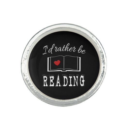 I'd rather be reading ring (Front)