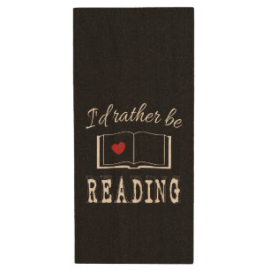 I'd rather be reading wood flash drive