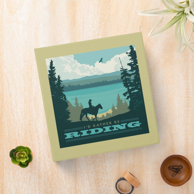 I'd Rather Be Riding 3 Ring Binder (In Situ)