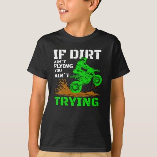 ID Rather Be Riding Dirt Bike Riders Bikers T_Shirt
