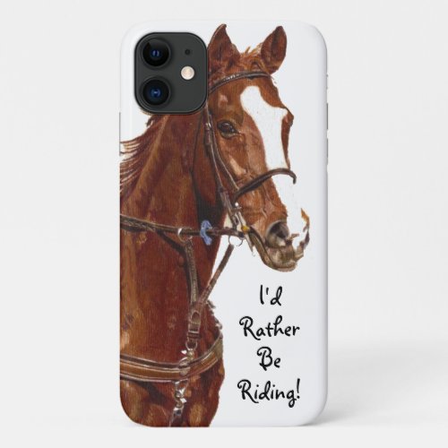 Id Rather Be Riding Horse Case_Mate Case