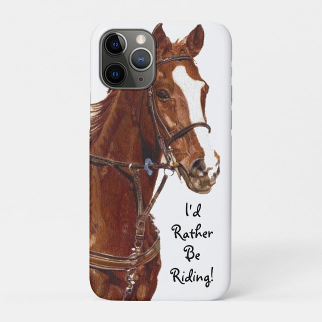 I'd Rather Be Riding! Horse Case-Mate Case (Back)