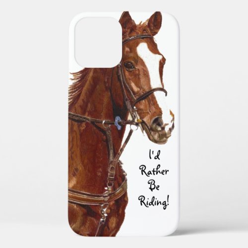 Id Rather Be Riding Horse OtterBox iPhone Case 