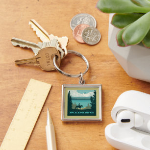 I'd Rather Be Riding Keychain