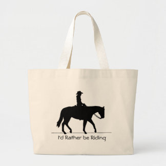 I'd Rather be Riding Large Tote Bag