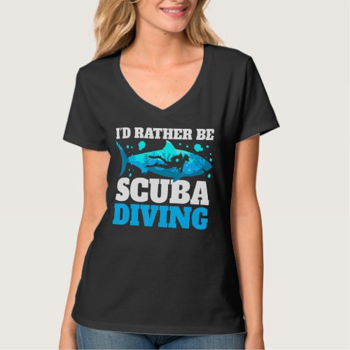 Id Rather Be Scuba Diving T_Shirt