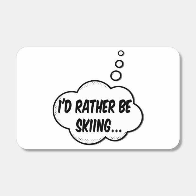 I'd Rather Be Skiing Matchboxes (Front)