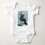 I&#39;d Rather Be Skiing Print Baby Bodysuit
