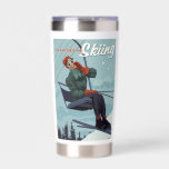 I&#39;d Rather Be Skiing Print Insulated Tumbler