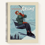 I&#39;d Rather Be Skiing Print Notebook