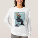 I&#39;d Rather Be Skiing Print T-Shirt