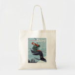 I&#39;d Rather Be Skiing Print Tote Bag