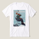 I&#39;d Rather Be Skiing Print Tri-Blend Shirt