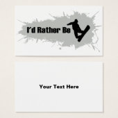 I'd Rather Be Snowboarding (Front & Back)