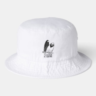 I'd Rather Be Surfing - Coastal Vibes Bucket Hat