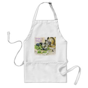 I'd Rather Be Tasting Wine Adult Apron