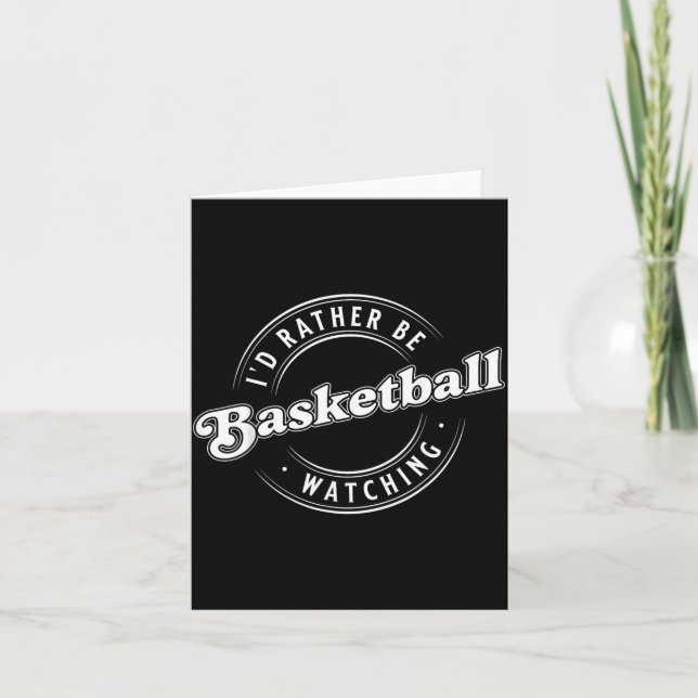 Id Rather Be Watching Basball Card (Front)