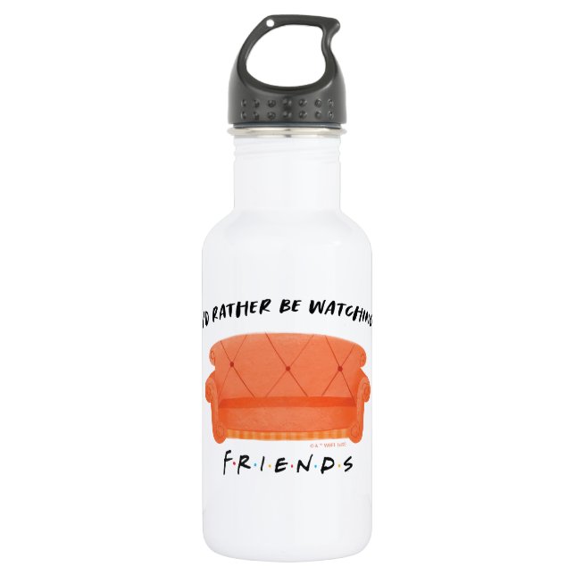 I'd Rather Be Watching FRIENDS™ Stainless Steel Water Bottle (Front)