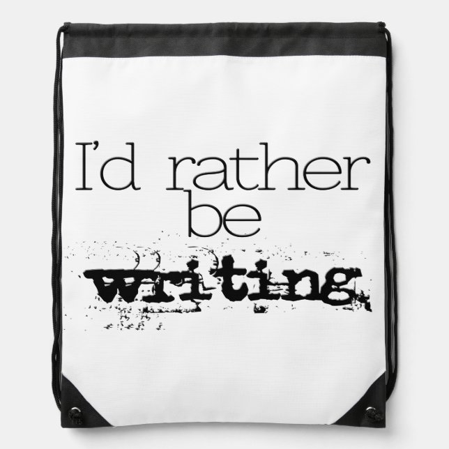 I'd Rather Be Writing Backpack (Front)