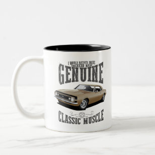 I'd Rather Drive a Gold Camaro Two-Tone Coffee Mug