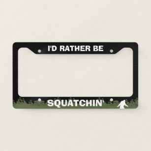 I'd Rather Be Fishing License Plate – Pug Graphics