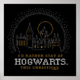 HARRY POTTER™ Themed Cross-Stitch Pattern Poster