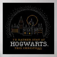 HARRY POTTER™ Themed Cross-Stitch Pattern Poster